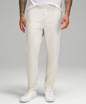 Beige White Men Lululemon New Venture Pants | AU_LuLu25745