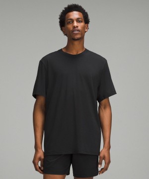 Black Men Lululemon Zeroed In Short-Sleeve Shirts | AU_LuLu22014