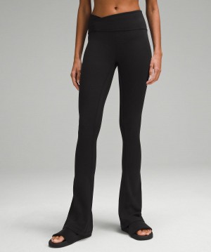 Black Women Lululemon Align™ Asymmetrical-Waist Mini-Flare Pant 32" Leggings | AU_LuLu61583