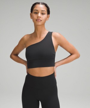 Black Women Lululemon Align™ Asymmetrical Sports Bra | AU_LuLu63877