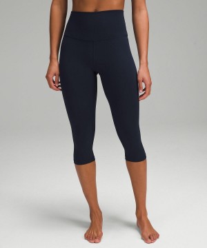 Black Women Lululemon Align™ High-Rise Crop 17" Leggings | AU_LuLu31892