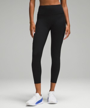 Black Women Lululemon Fast and Free High-Rise Tight 25" Leggings | AU_LuLu91640