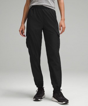 Black Women Lululemon Lightweight Cargo Mid-Rise Hiking Pants | AU_LuLu10752