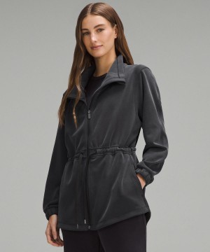 Black Women Lululemon Softstreme Cinch-Waist Coats & Jackets | AU_LuLu13439