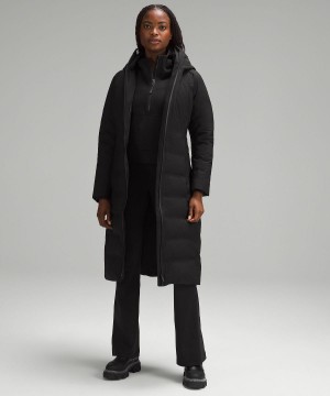 Black Women Lululemon StretchSeal Sleet Street Long Coats & Jackets | AU_LuLu35248