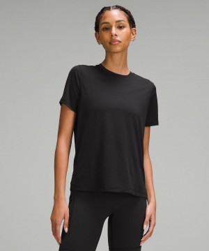 Black Women Lululemon Ultralight Hip-Length T Shirts | AU_LuLu18426