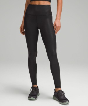 Black Women Lululemon Wunder Train High-Rise Tight 28" Leggings | AU_LuLu21007