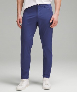 Blue Men Lululemon ABC Slim-Fit 5 Pocket 30"L Trousers | AU_LuLu93405