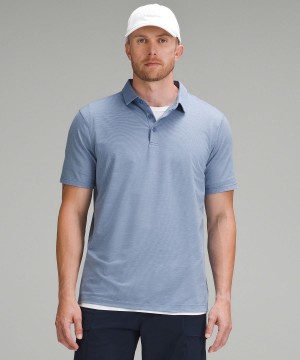 Blue Men Lululemon Evolution Short-Sleeve Polo Shirts | AU_LuLu16243