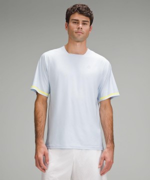 Blue Men Lululemon Tennis Short-Sleeve Shirts | AU_LuLu50498