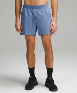 Blue Men Lululemon Zeroed In Linerless 5" Shorts | AU_LuLu93536