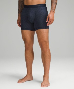 Blue Navy Men Lululemon Always In Motion Boxer 5" Underwear | AU_LuLu90690