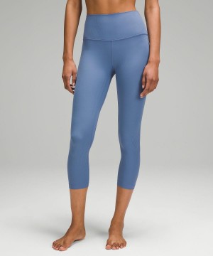 Blue Women Lululemon Align™ High-Rise Ribbed Crop 23" Leggings | AU_LuLu81739