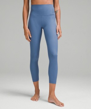 Blue Women Lululemon Align™ High-Rise Ribbed Pant 25" Leggings | AU_LuLu23845