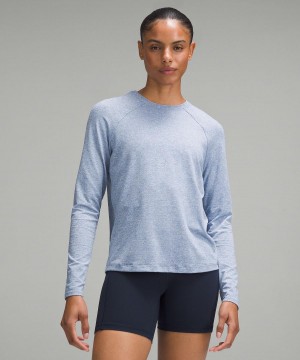 Blue Women Lululemon License to Train Classic-Fit Long-Sleeve Shirts | AU_LuLu33388