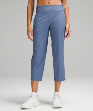 Blue Women Lululemon Warpstreme Multi-Pocket Mid-Rise Golf Crop 24" Pants | AU_LuLu36995