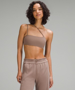 Brown Women Lululemon Nulu Strappy One-Shoulder Sports Bra | AU_LuLu61590