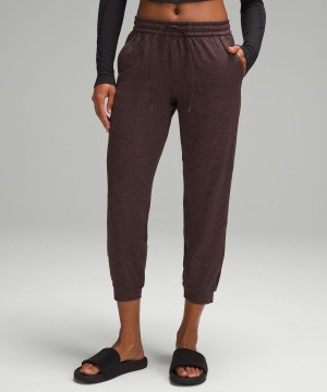 Brown Women Lululemon Soft Jersey Classic-Fit Mid-Rise Pants | AU_LuLu87533