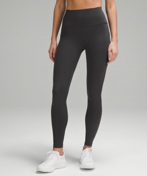 Deep Grey Women Lululemon Wunder Train High-Rise Tight with Pockets 28" Leggings | AU_LuLu84773