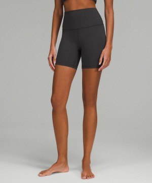 Deep Grey Women Lululemon lululemon Align™ High-Rise 6" Shorts | AU_LuLu44791