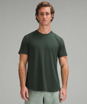 Green Men Lululemon License to Train Short-Sleeve Shirts | AU_LuLu67892