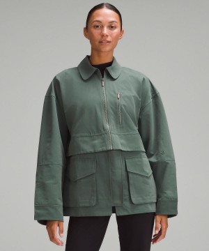 Green Women Lululemon Glyde 2-in-1 Adaptable Coats & Jackets | AU_LuLu42543