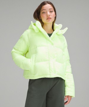 Green Women Lululemon Wunder Puff Cropped Coats & Jackets | AU_LuLu93586