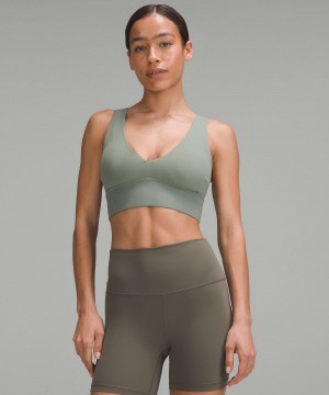 Grey Green Women Lululemon Align™ V-Neck Sports Bra | AU_LuLu21414