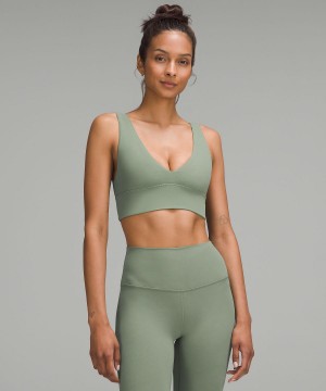 Grey Green Women Lululemon Align™ V-Neck Sports Bra | AU_LuLu21829