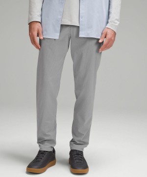 Grey Men Lululemon ABC Slim-Fit 34"L Trousers | AU_LuLu57080