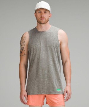 Grey Men Lululemon Fast and Free Trail Running Tank Top Shirts | AU_LuLu95433