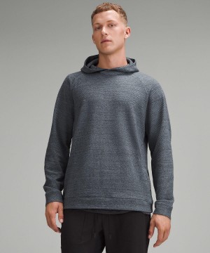 Grey Men Lululemon Textured Double-Knit Cotton Hoodies & Sweatshirts | AU_LuLu94746