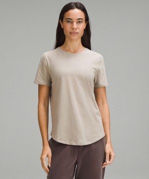 Grey Women Lululemon Love Curved-Hem Crewneck T Shirts | AU_LuLu50820