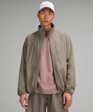 Khaki Men Lululemon Sojourn Windbreaker Coats & Jackets | AU_LuLu51116