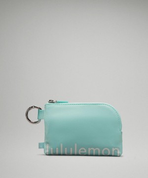 Mint / White Bag Lululemon Clippable Card Pouch Wallets & Pouches | AU_LuLu30233