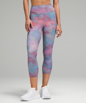 Multicolor Women Lululemon Fast and Free High-Rise Crop 23" Pockets Leggings | AU_LuLu13264