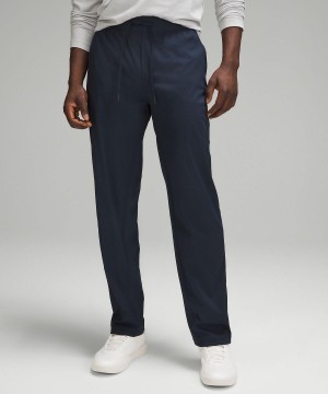 Navy Men Lululemon Lightweight Twill Classic-Fit Pants | AU_LuLu48991