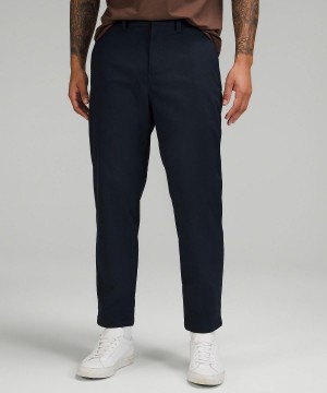 Navy Men Lululemon Relaxed-Tapered Smooth Twill Pants | AU_LuLu61067