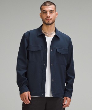 Navy Men Lululemon Twill Utility Coats & Jackets | AU_LuLu27483