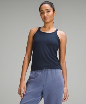 Navy Women Lululemon Hold Tight Thin Strap Racerback Tank Top | AU_LuLu43925