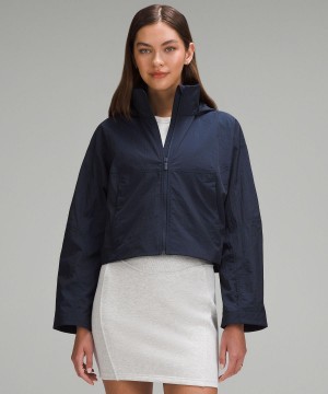 Navy Women Lululemon Lightweight Relaxed-Fit Vented Coats & Jackets | AU_LuLu69129