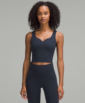 Navy Women Lululemon Wunder Train Sweetheart Tank Top | AU_LuLu48664