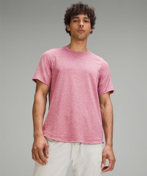 Pink Men Lululemon License to Train Short-Sleeve T Shirts | AU_LuLu58951