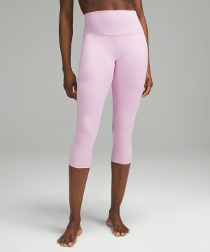 Pink Women Lululemon Align™ High-Rise Crop 21" Leggings | AU_LuLu95683