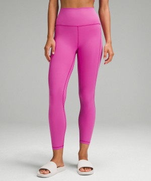 Pink Women Lululemon Align™ High-Risewith Pockets 25" Pants | AU_LuLu40889