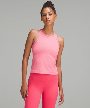 Pink Women Lululemon Align™ Waist-Length Racerback Tank Top | AU_LuLu85620