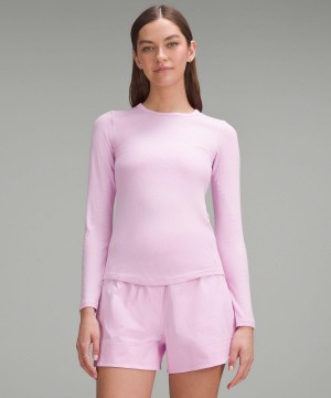 Pink Women Lululemon Hold Tight Long-Sleeve T Shirts | AU_LuLu39516