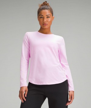 Pink Women Lululemon Love Long-Sleeve Shirts | AU_LuLu46652