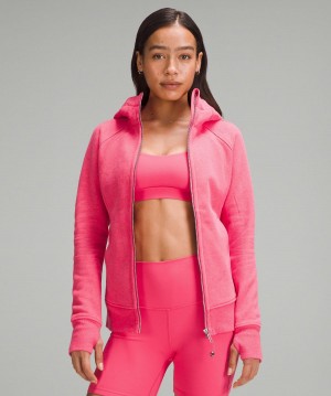 Pink Women Lululemon Scuba Full-Zip Hoodies & Sweatshirts | AU_LuLu45592