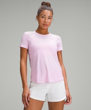 Pink Women Lululemon Sculpt Short-Sleeve Shirts | AU_LuLu21991